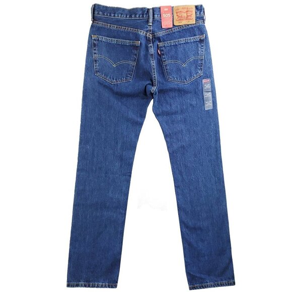 Levi's 505 Jeans Regular Straight Leg Denim 100% Cotton Men's 32x34 NWT - Picture 2 of 11